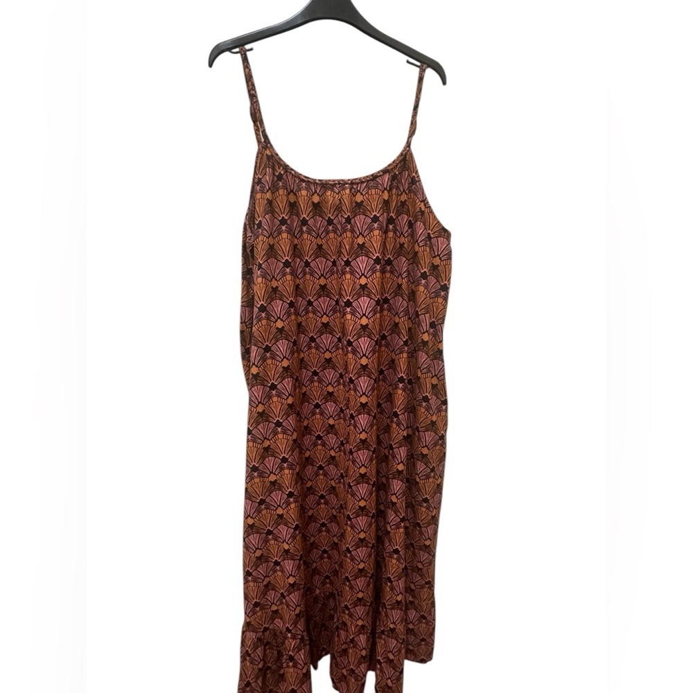 ✨ C&C California 100% cotton geometric print maxi dress size large